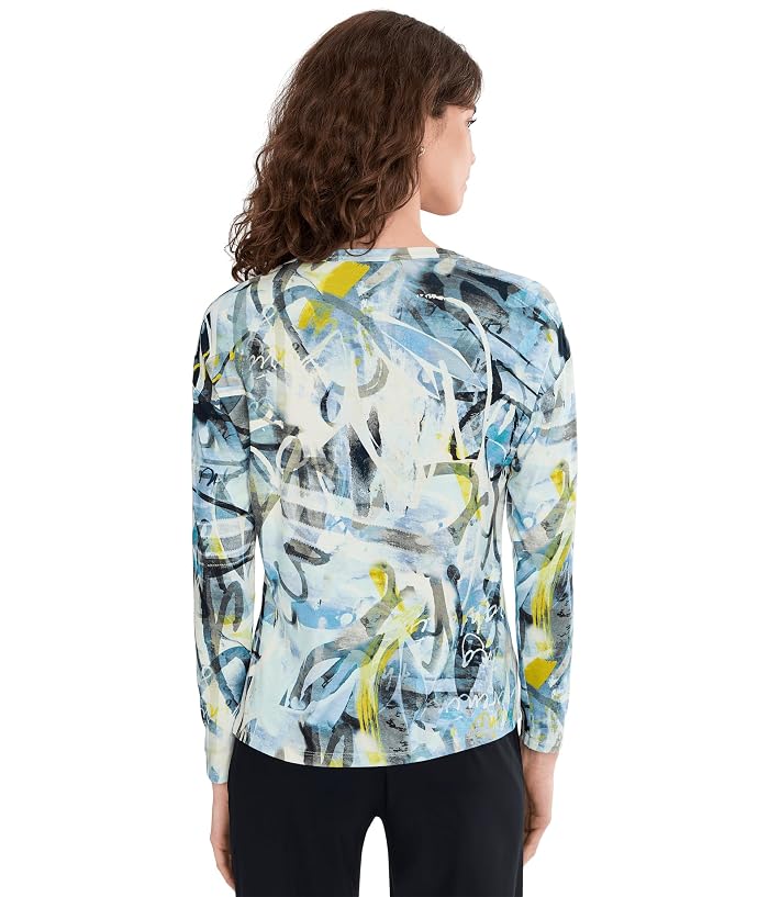 Elliott Lauren Collage - Long Sleeve Crew Neck Printed Top - Image 4