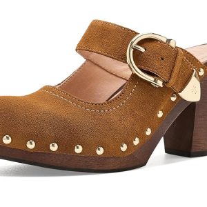 Frye Cindy Buckle Clogs