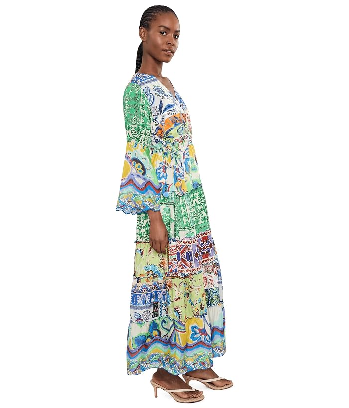 Johnny Was Dibble Tiered Dress - Armeria Patchwork - Image 3