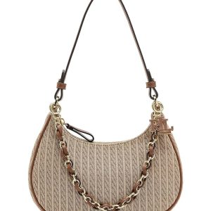 Lauren Ralph Lauren Mini-Cable Medium Marcy Zip Shoulder Bag