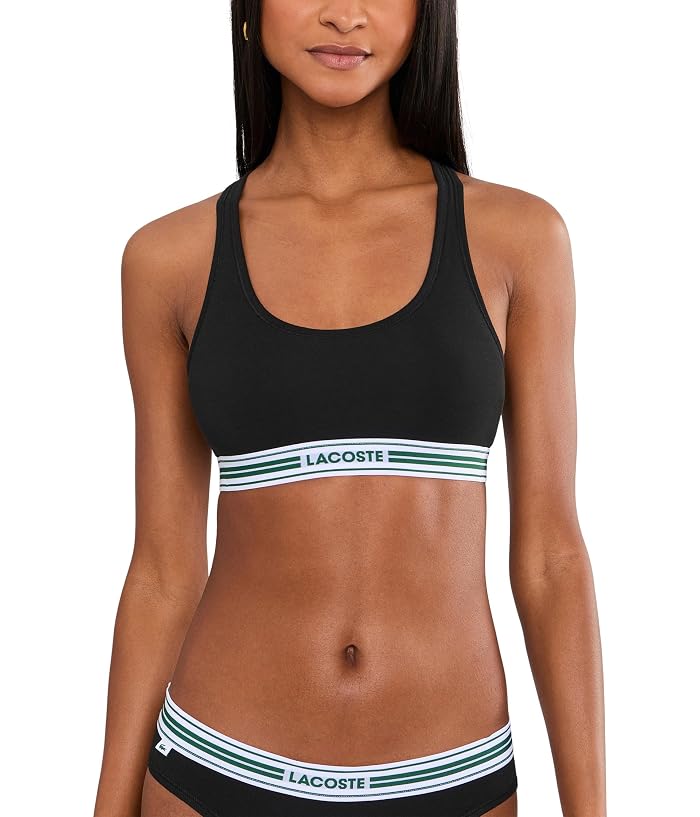 Lacoste Contrast Band Stretch Cotton Bralette