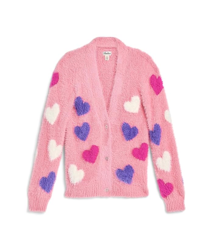 Hatley Kids Jumbo Hearts Fuzzy Cardigan (Toddler/Little Kid/Big Kid) - Image 4