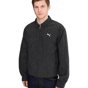 PUMA Wardrobe Essentials Woven Zip-up Collared Jacket