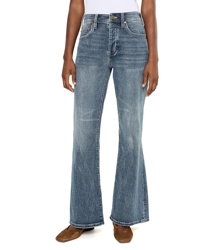Liverpool Los Angeles Dakota Mid-Rise Loose Flare Jeans