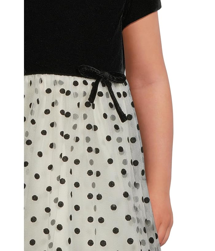 Janie and Jack Velvet Dot Dress (Infant) - Image 3