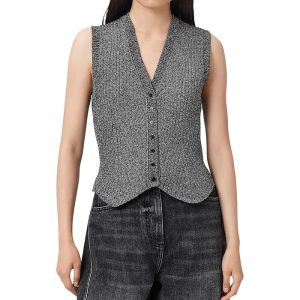 AllSaints Cruz Shine Waistcoat