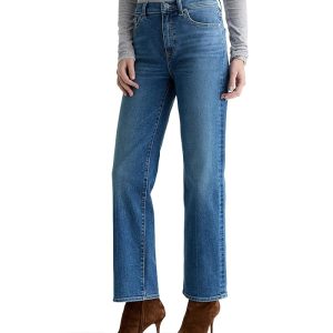 AG Jeans Brinley Mid-Rise Straight in Rewind