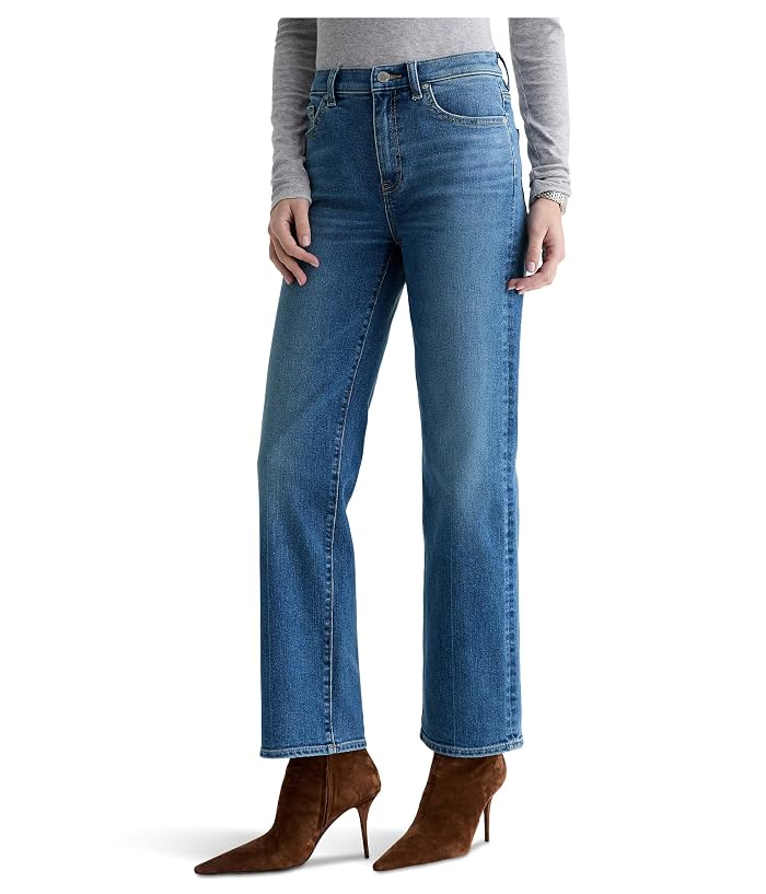 AG Jeans Brinley Mid-Rise Straight in Rewind