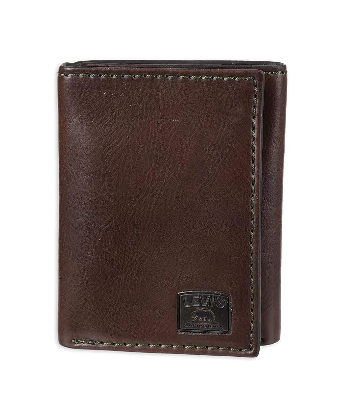 Levi's® Levi's Men's Trifold Wallet-Sleek and Slim Includes Id Window and Credit Card Holder
