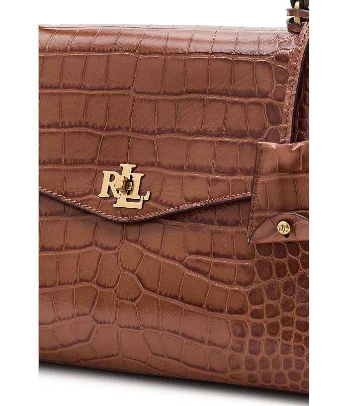 Lauren Ralph Lauren Croc-Embossed Medium Farrah Soft Satchel - Image 4