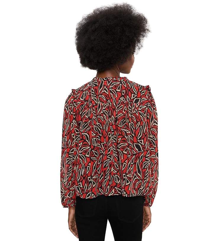 Liverpool Los Angeles Long Sleeve Woven Blouse w/ Pin Tuck - Image 4