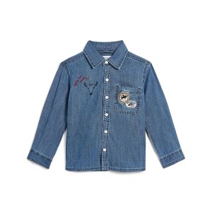 abercrombie kids Denim Patch Shirt (Little Kid/Big Kid)