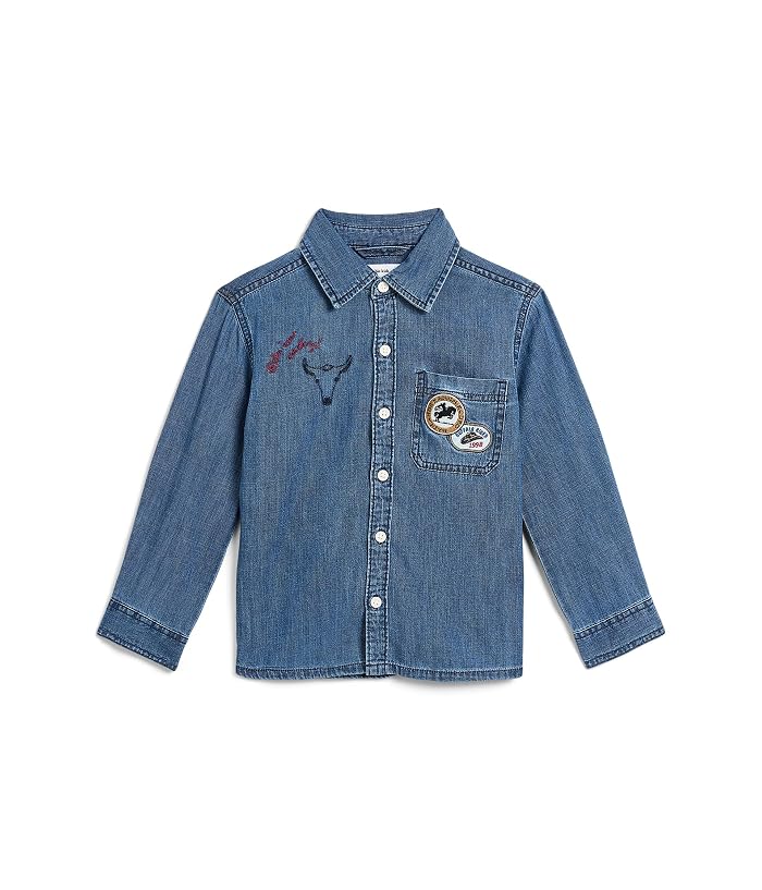 abercrombie kids Denim Patch Shirt (Little Kid/Big Kid)
