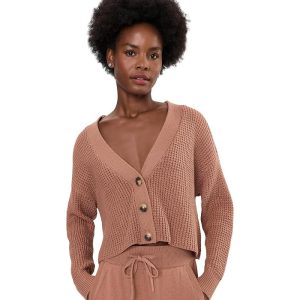 Eberjey Recycled Sweater Crop Cardi