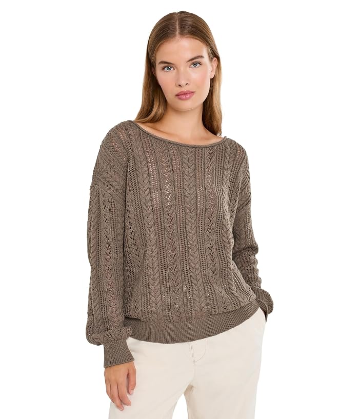 Sanctuary Cable Pointelle Popover