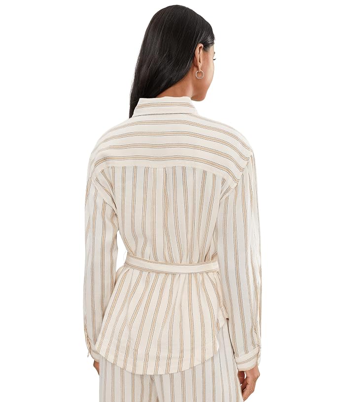 Liverpool Los Angeles Petite Belted Stripe Shacket - Image 4