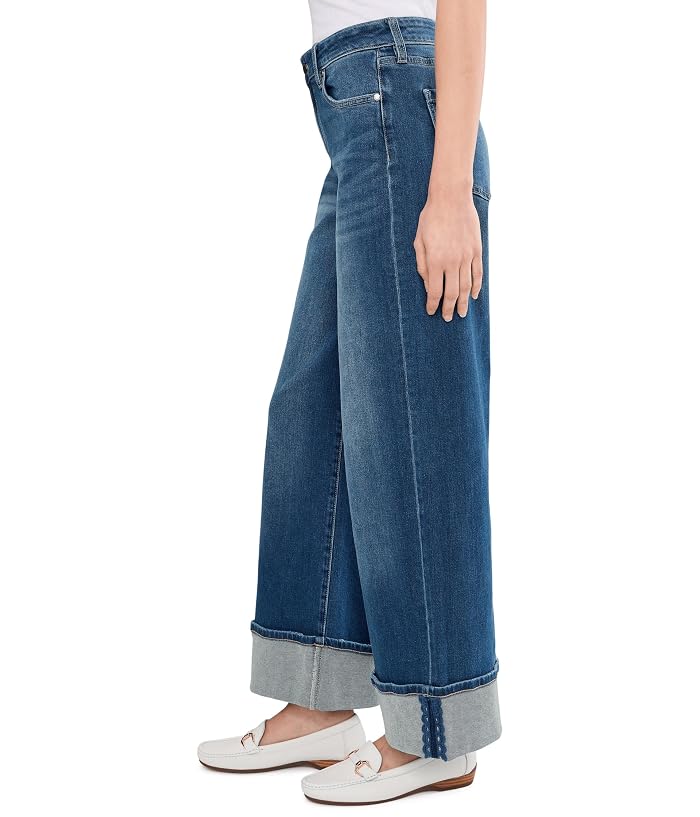Liverpool Los Angeles Morgan Mid-Rise Cuffed Crop Wide Leg Jeans With Trim 30" Inseam - Image 3