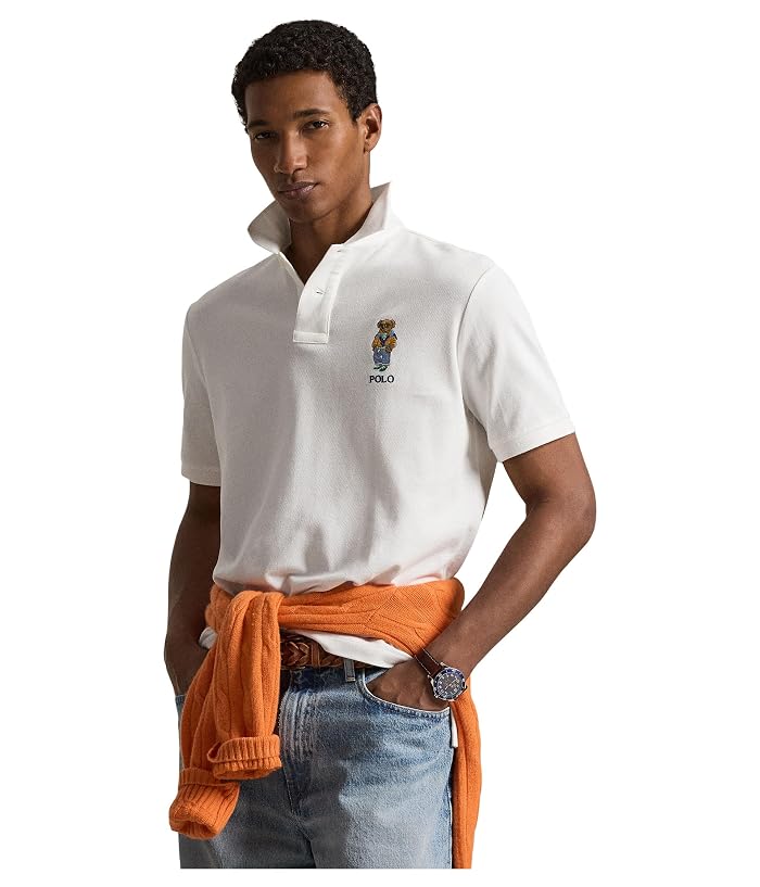 Polo Ralph Lauren Classic Fit Polo Bear Mesh Polo Shirt - Image 4