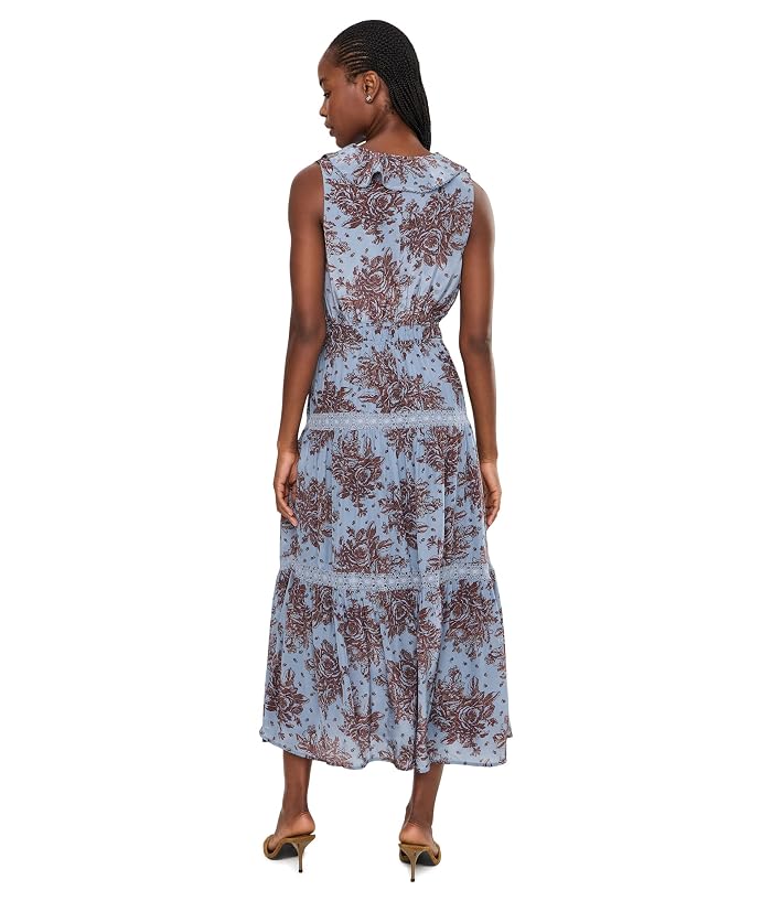 Adrianna Papell Ruffle Neckline Maxi Dress - Image 4
