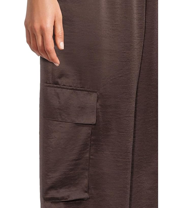 Barefoot Dreams Liquid Satin Wide Leg Cargo Pant - Image 4