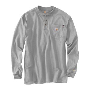 Carhartt Flame-Resistant Force® Cotton Long Sleeve Henley