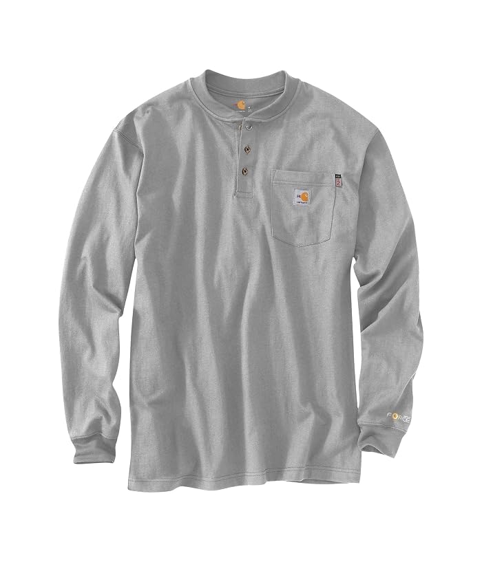 Carhartt Big & Tall Flame-Resistant Force® Cotton Long Sleeve Henley - Image 2