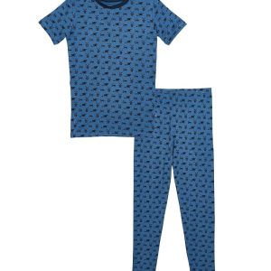Kickee Pants Kids Print Short Sleeve Pajama Set (Toddler/Little Kid/Big Kid)