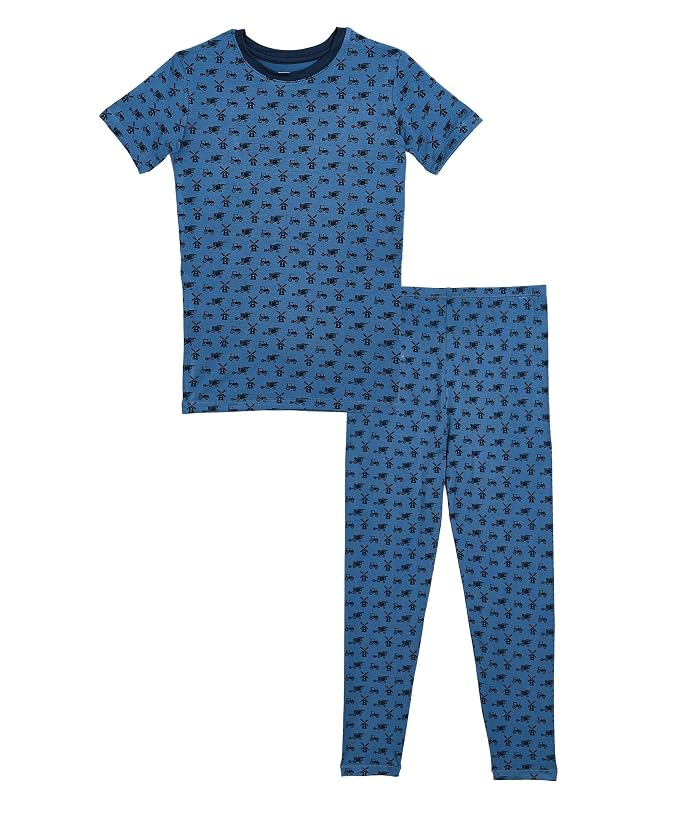 Kickee Pants Kids Print Short Sleeve Pajama Set (Toddler/Little Kid/Big Kid)