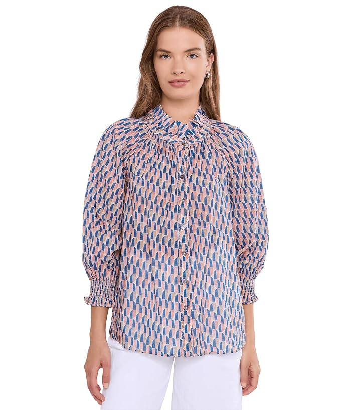 NIC+ZOE Sideways Cotton Crinkle Shirt