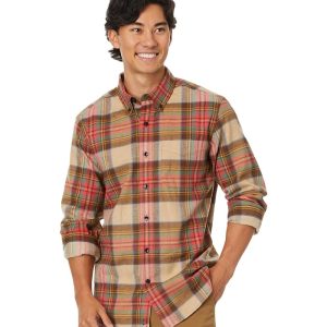 L.L.Bean Scotch Plaid Flannel Shirt Traditional Fit