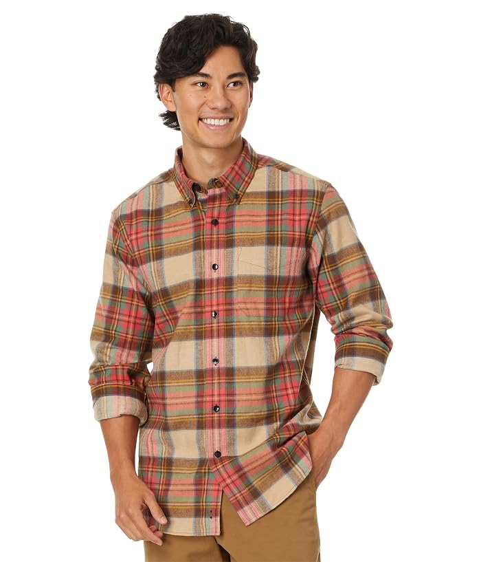 L.L.Bean Scotch Plaid Flannel Shirt Traditional Fit