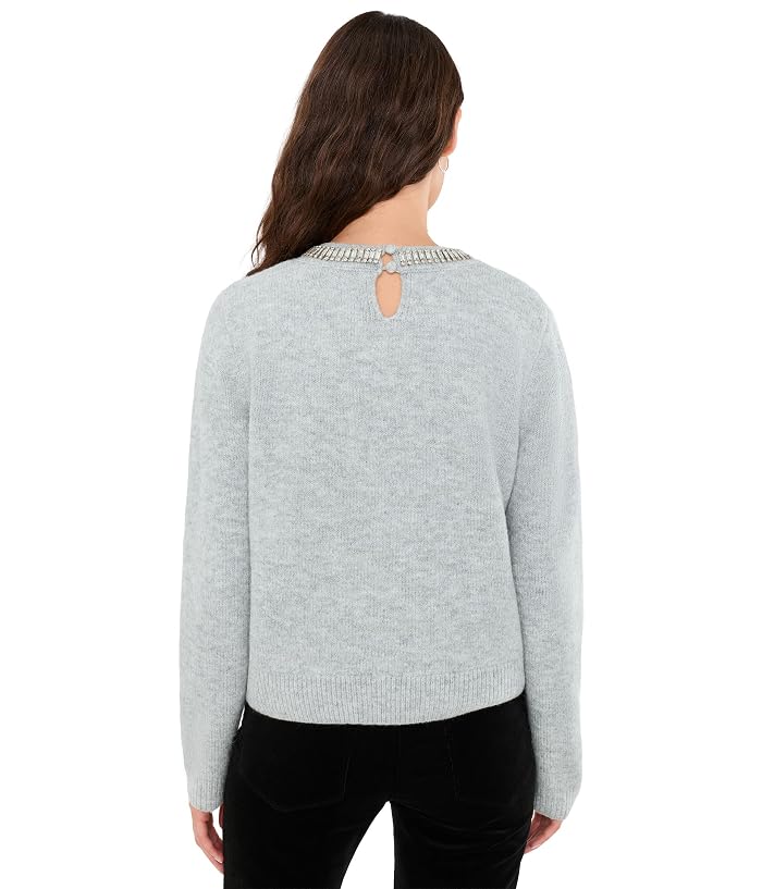 CeCe Rhinestone Neckline Sweater - Image 4