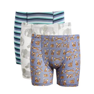Kickee Pants Kids Print Boxer Briefs Set of 3 (Big Kid)