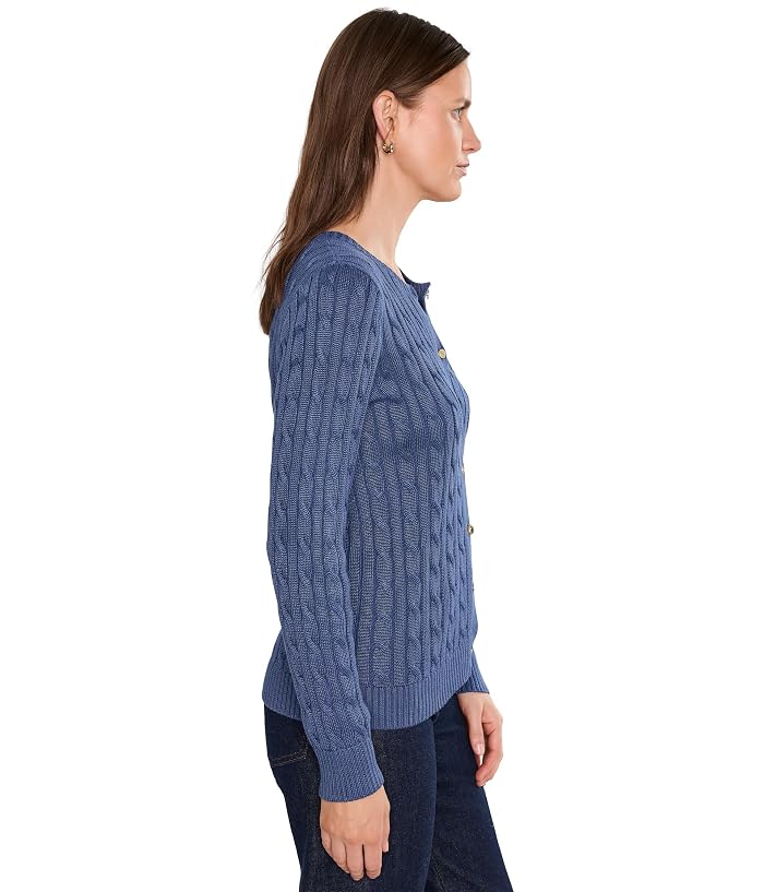 Lauren Ralph Lauren Cable-Knit Cotton-Blend Cardigan - Image 3