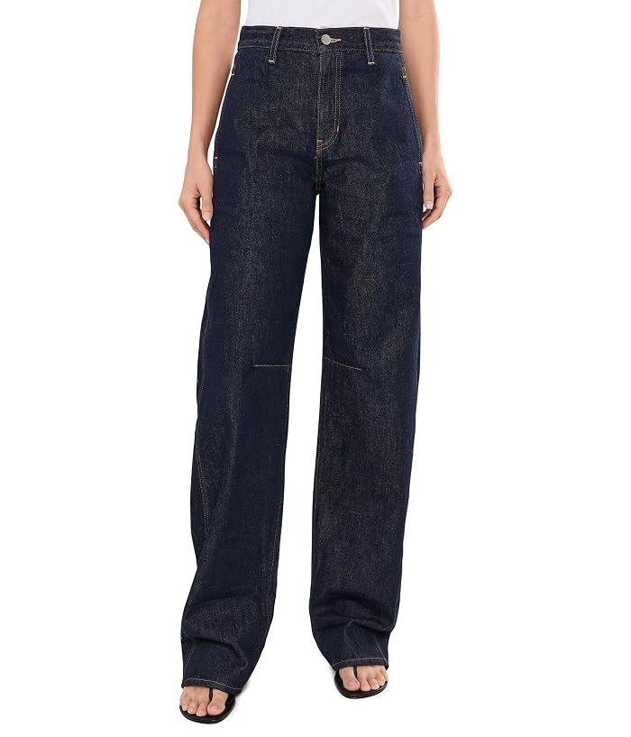 AG Jeans Mercer Cuffed High-Rise Barrel Jeans in Squaw Valley