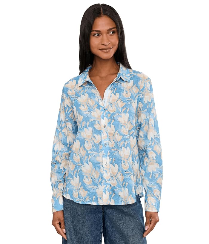 NIC+ZOE NZ by NIC+ZOE Shadow Floral Core Cotton Shirt