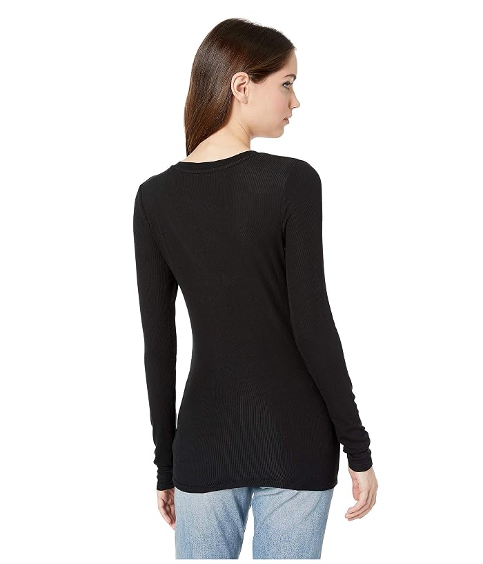 Splendid Valley 2x1 Rib Long Sleeve V-Neck - Image 3