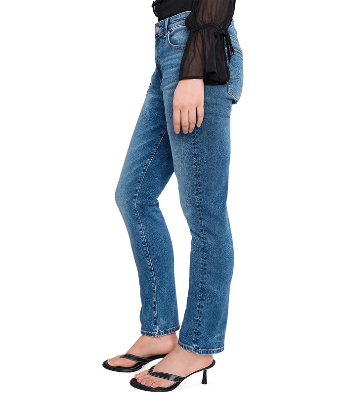 AG Jeans Mari Mid-Rise Slim Straight Jeans in Charmed - Image 3