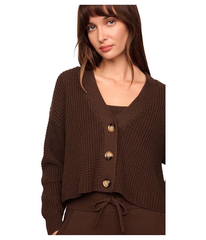 Eberjey Recycled Sweater Cropped Cardigan - Image 3
