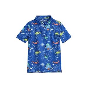 Chubbies Kids The Lil Rex Marks The Spot (toddler Performance Polo) (toddler/Little Kid)