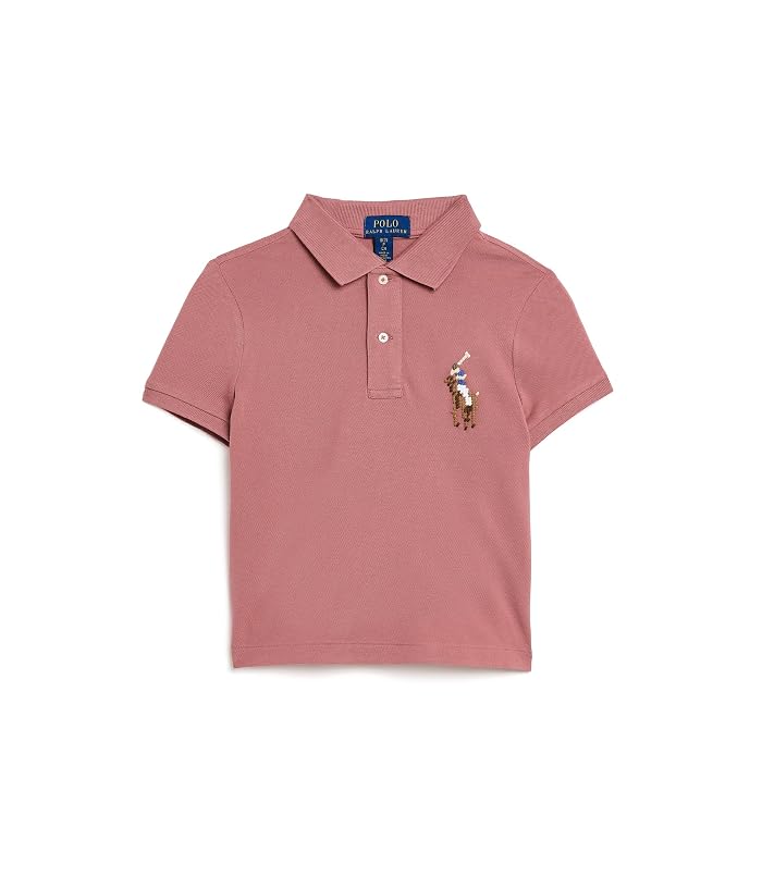 Polo Ralph Lauren Kids Boxy Big Pony Stretch Mesh Polo Shirt (Toddler/Little Kid)
