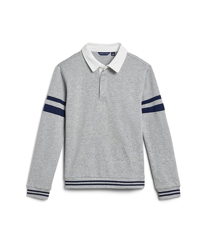 Janie and Jack Heathered Polo Sweatshirt (Toddler/Little Kid/Big Kid)