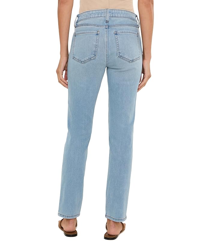 KUT from the Kloth Petite Stevie Mid-Rise Straight Leg 5 Pockets in Certify - Image 4