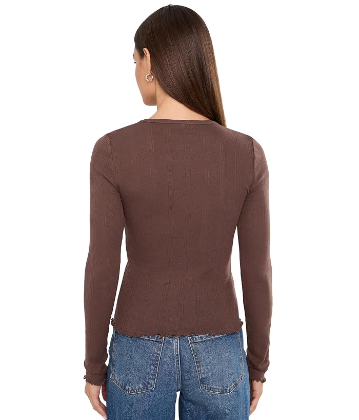DAZE Waverly Everyday Daze Long Sleeve Pointelle Crew Neck - Image 4