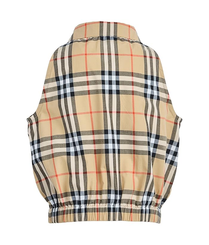 Burberry Kids Mabel Check Button Top (Little Kid/Big Kid) - Image 2