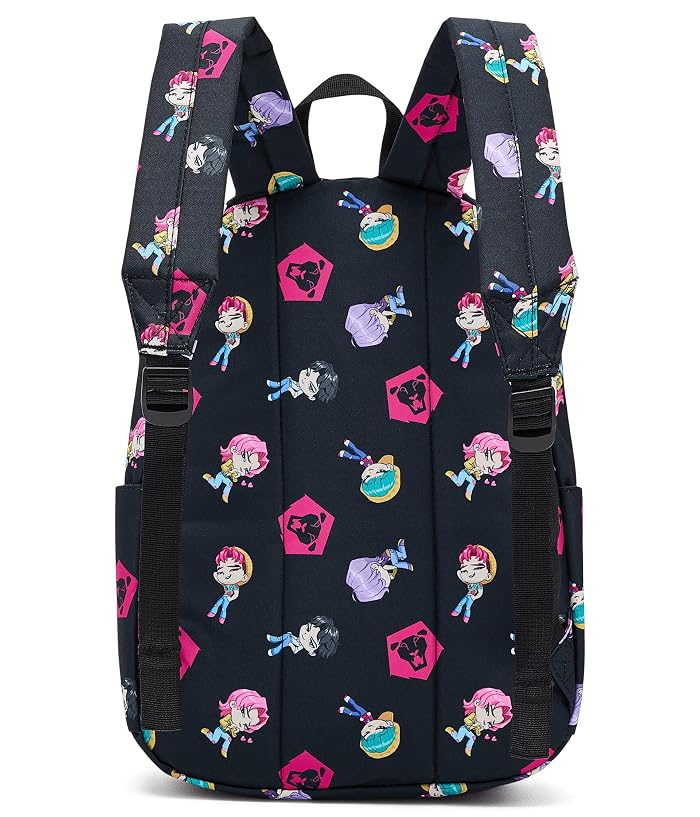 BIOWORLD Kids Kpop Demon Hunters Chibi Saja All-over Print 16.5” Adult Black Quick Turn Backpack (little Kid/Big Kid) - Image 2