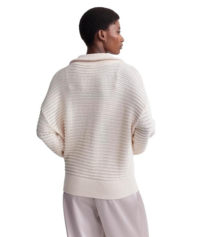 Varley Tara Pointelle 1/2 Zip - Image 2