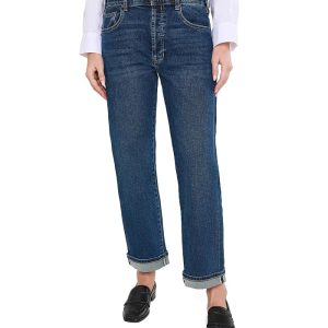 Liverpool Los Angeles Sloane Slouchy Low-Rise Girlfriend Cuffed Jeans