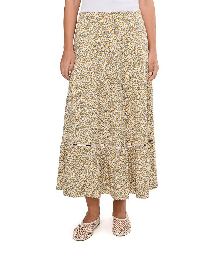 Toad&Co Marigold Tiered Midi Skirt