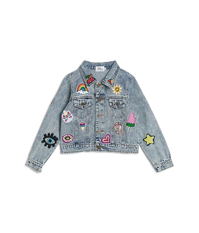 Lola and The Boys All About The Patch Crop Denim Jacket (Big Kid) - Image 4